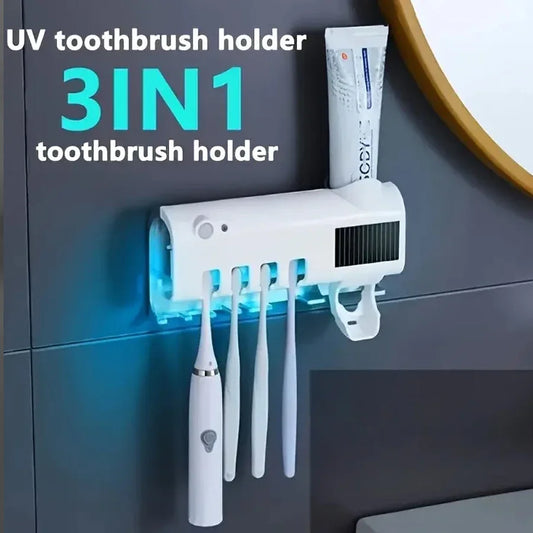 Soporte Dental UV con Esterilizador y Dispensador Automático